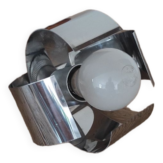 Silver Space Age wall light