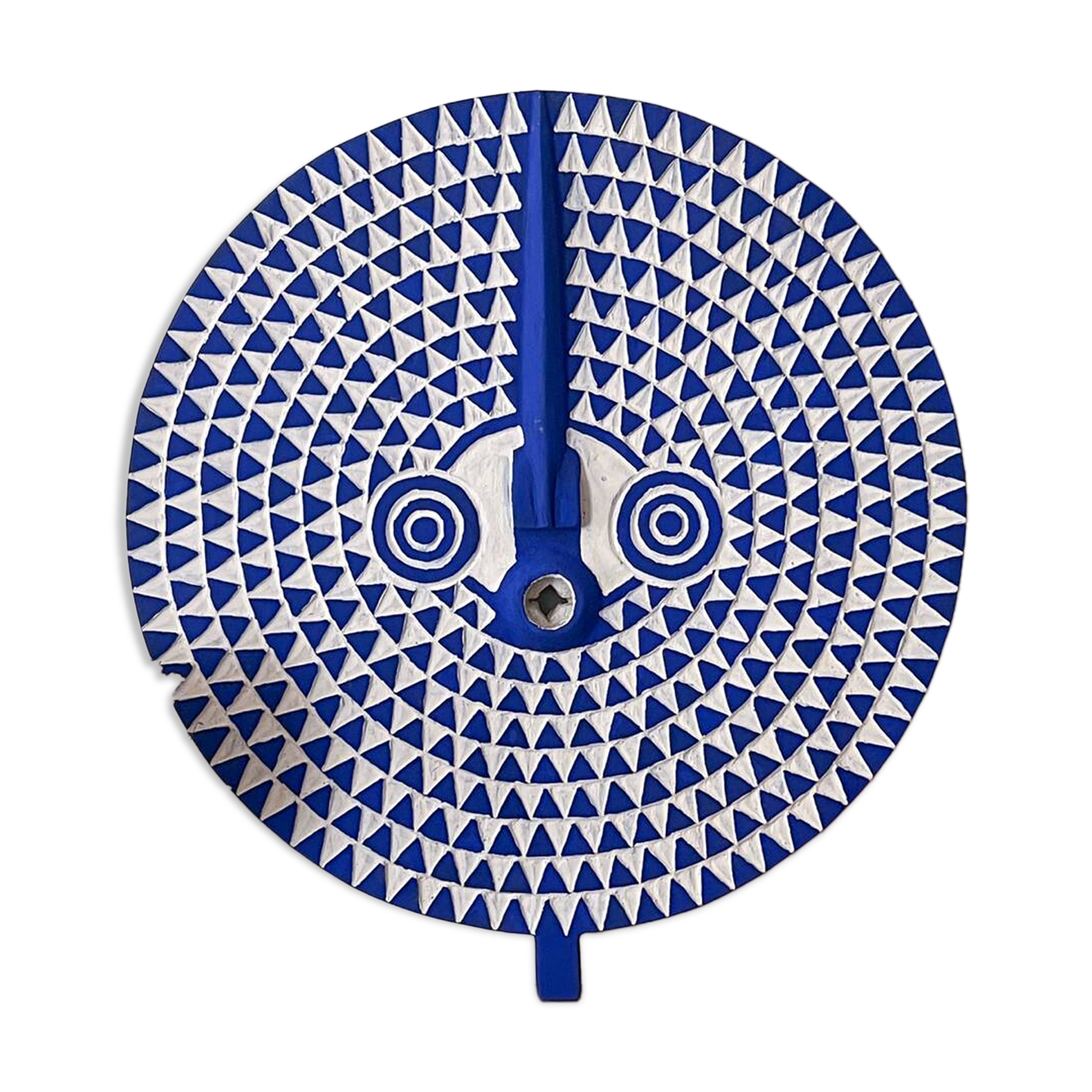 Large blue sun mask (Burkina Faso)