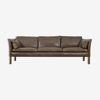 Mid-Century Modern Vintage Leather Cromwell Sofa by Arne Norell, 1960s