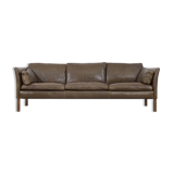 Mid-Century Modern Vintage Leather Cromwell Sofa by Arne Norell, 1960s