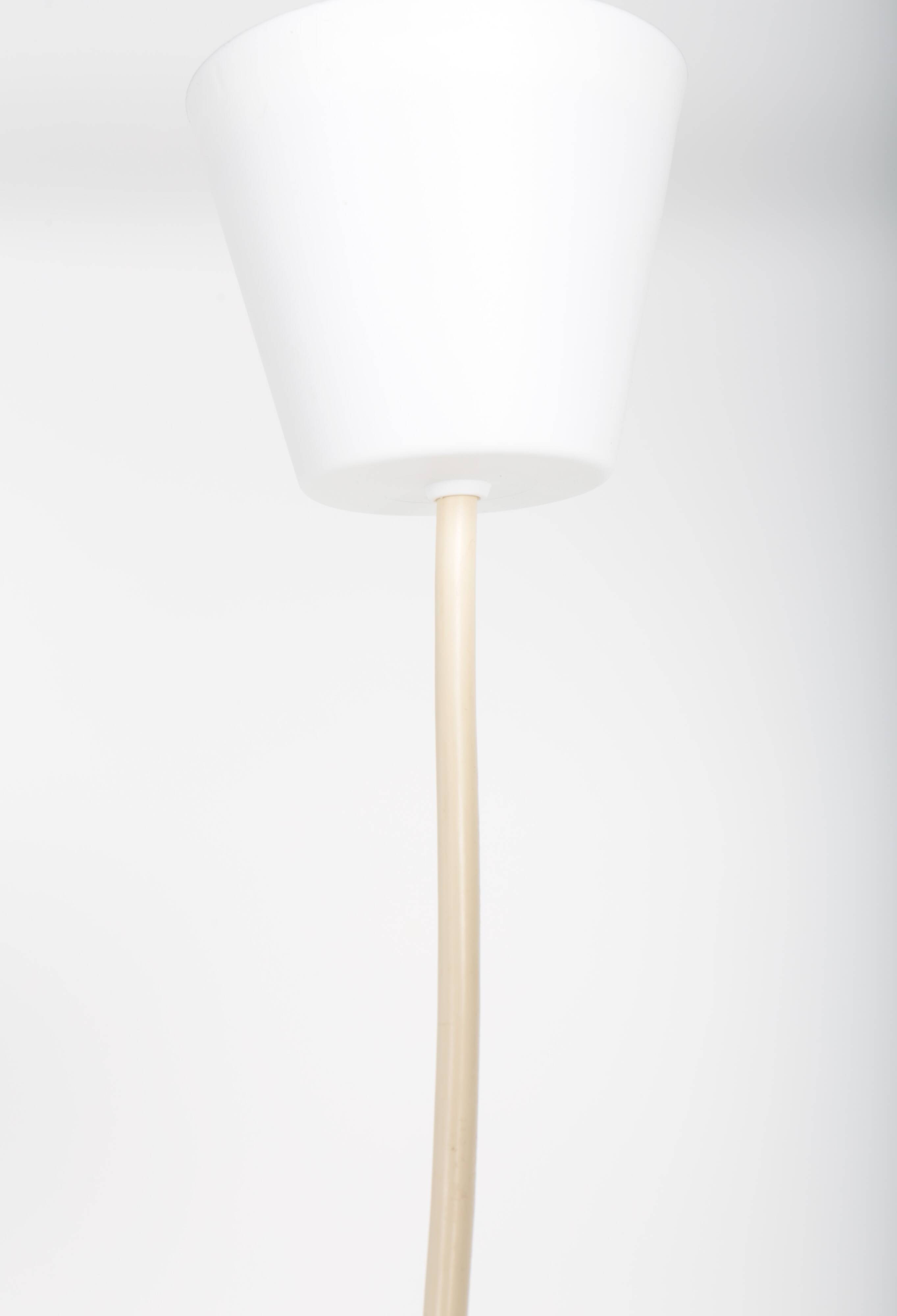 Vintage pendant light with brushed aluminum slats, 1970s