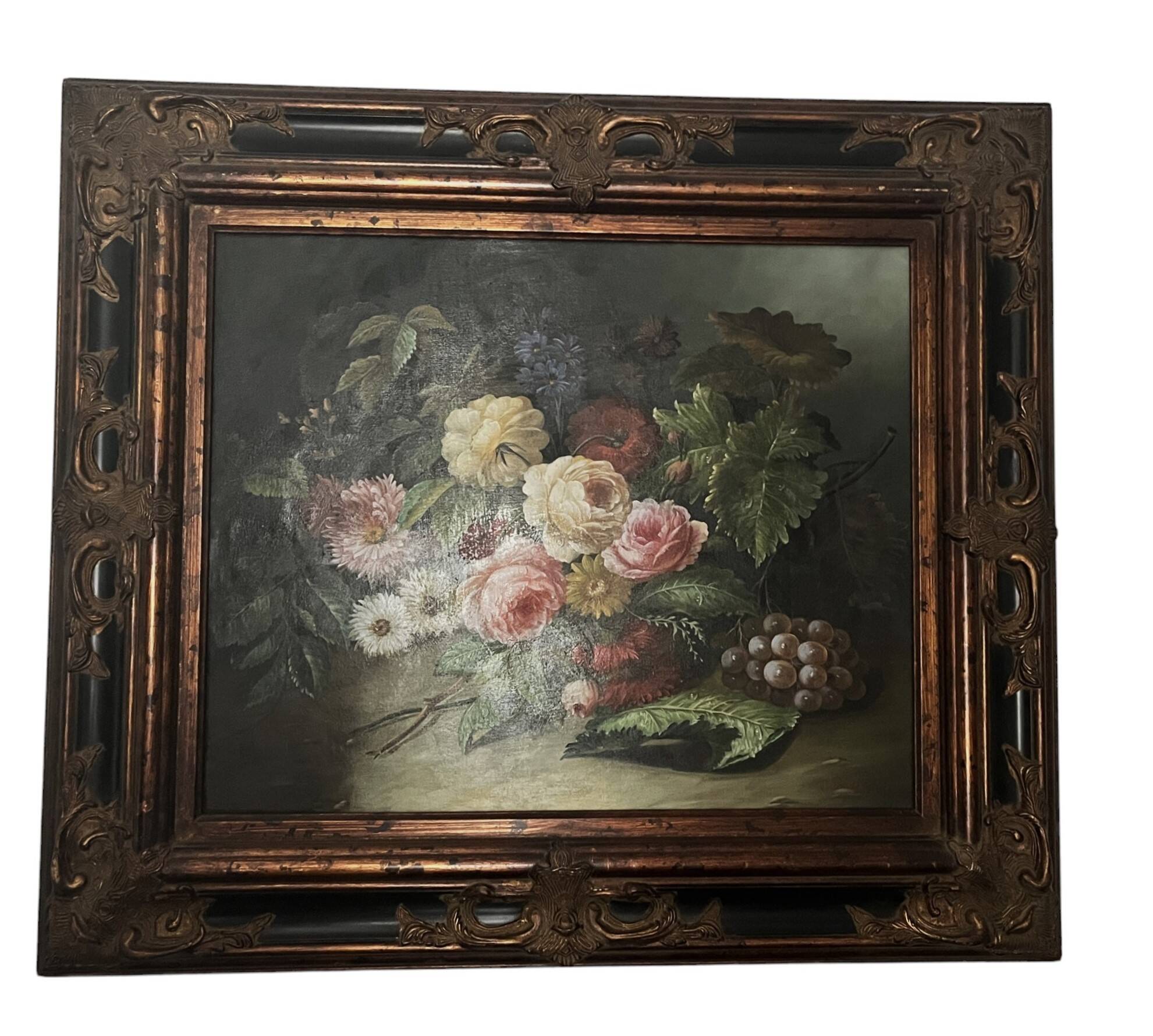 Reynols, ecole française nature morte aux fleurs début xxème
