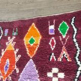 Burgundy Moroccan Berber rug 200cm x 300cm