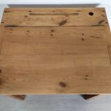 Striped pine office counter