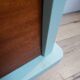 Commode  vintage bois et bleu