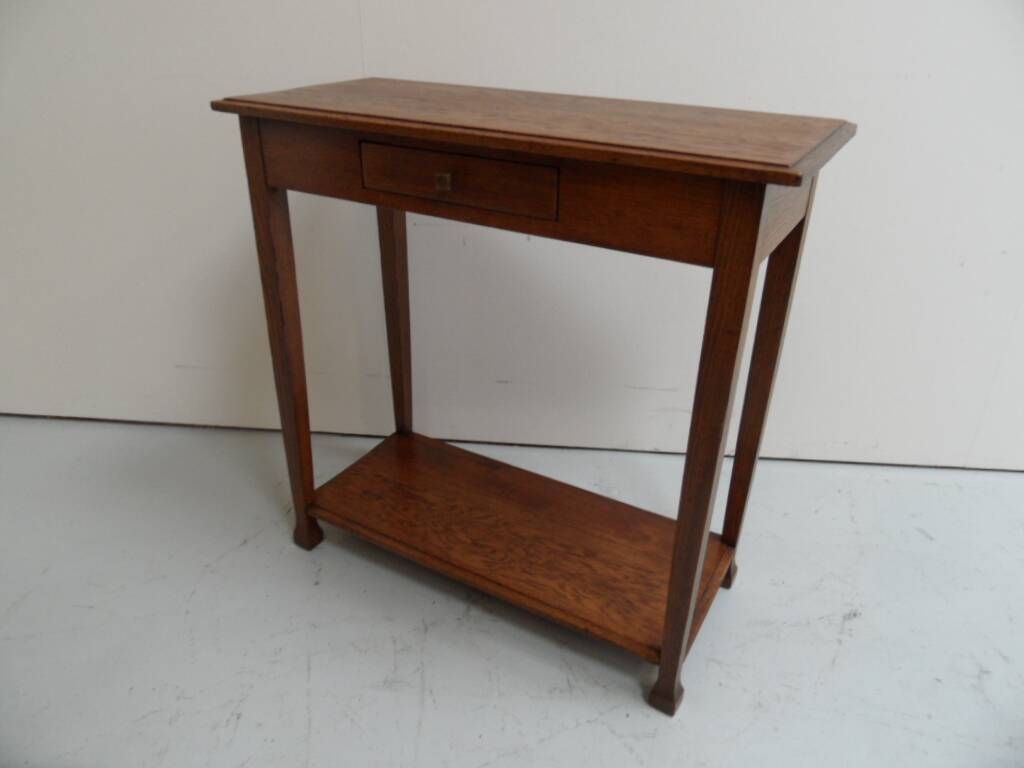 Antique oak sidetable