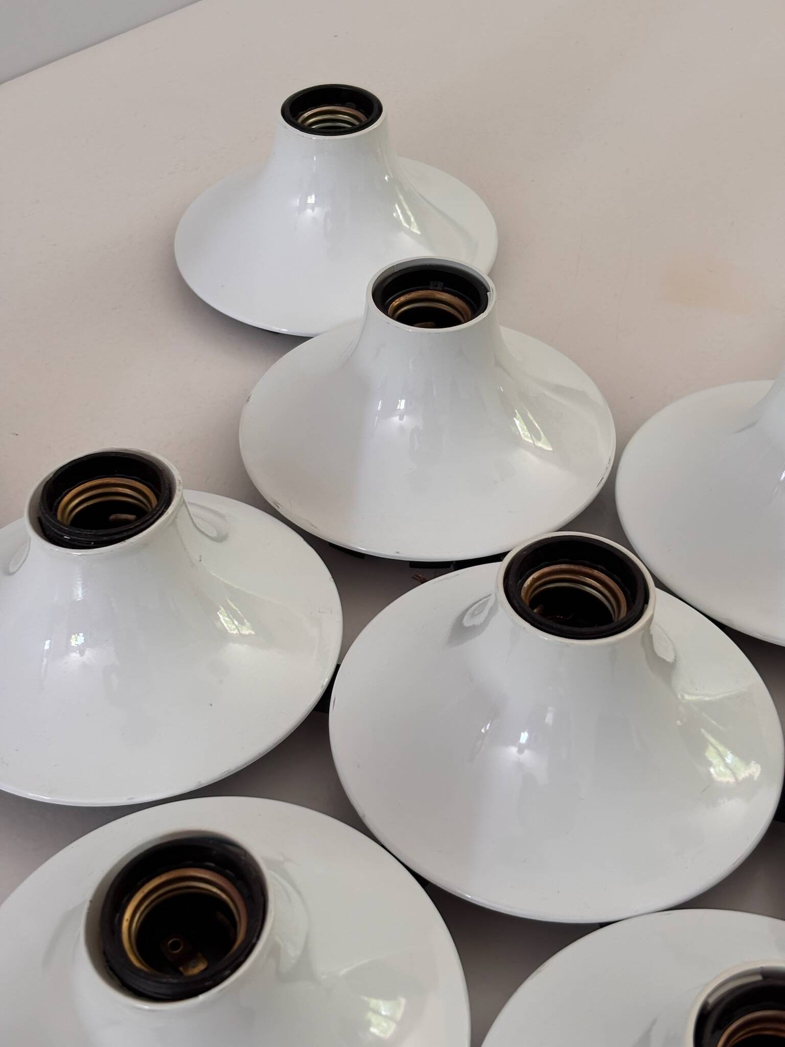 Composition of 13 Teti Wall Lights by Vico Magistretti for Artemide 1970 ABS Sp