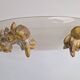 Vintage Bowl Wall Lamps in Goldleaf Murano Glass, Italy, 1970s, Set of 2