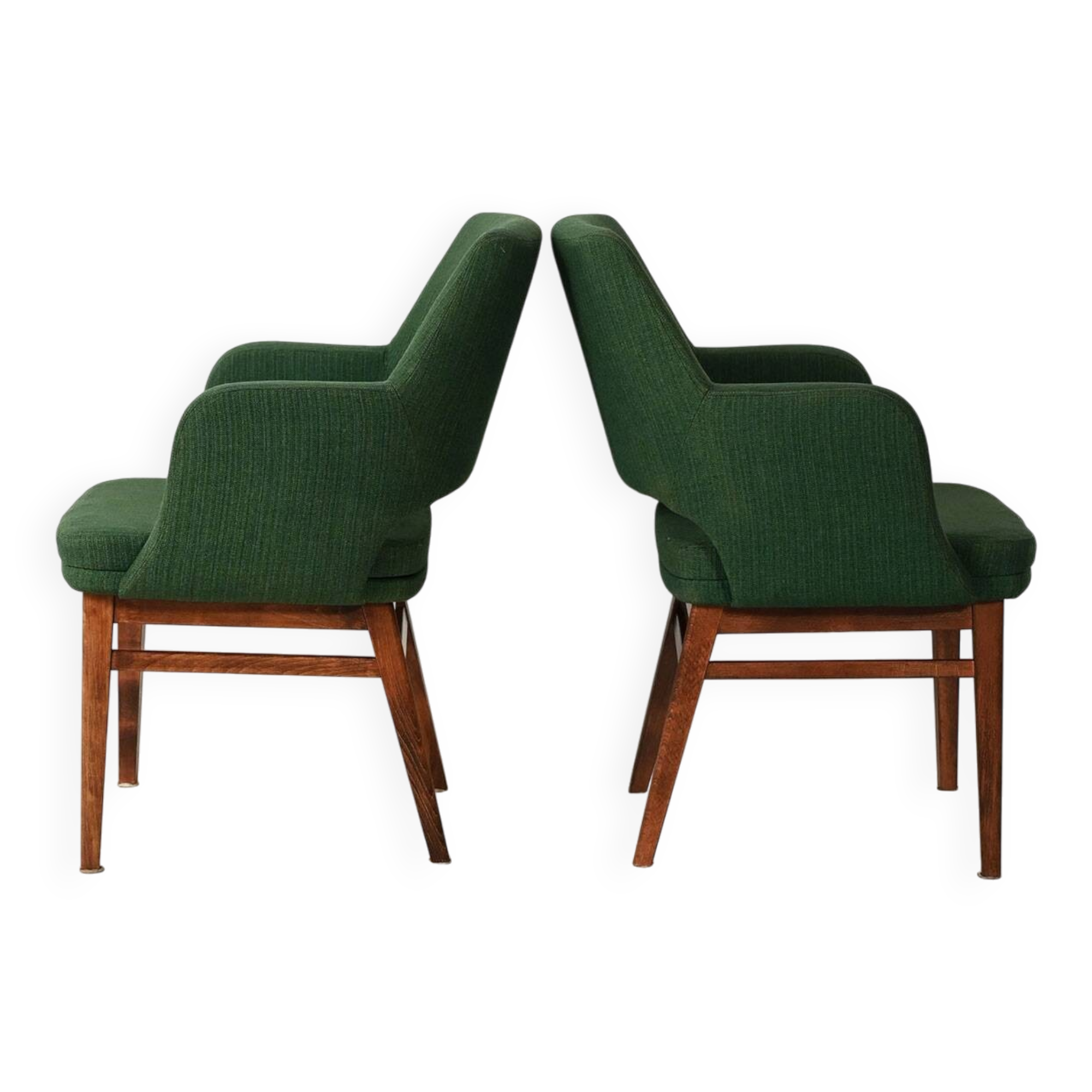 Pair of Green Oslosund armchairs by Kinnarps, 1950s