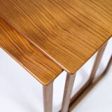 Set Of 2 Nesting Tables Model 219 Made In Teak By Johannes Andersen & Illum Wikkelsø From 1960s