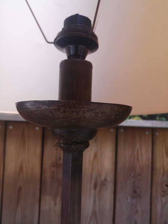 Forged iron lamp - circa 1970