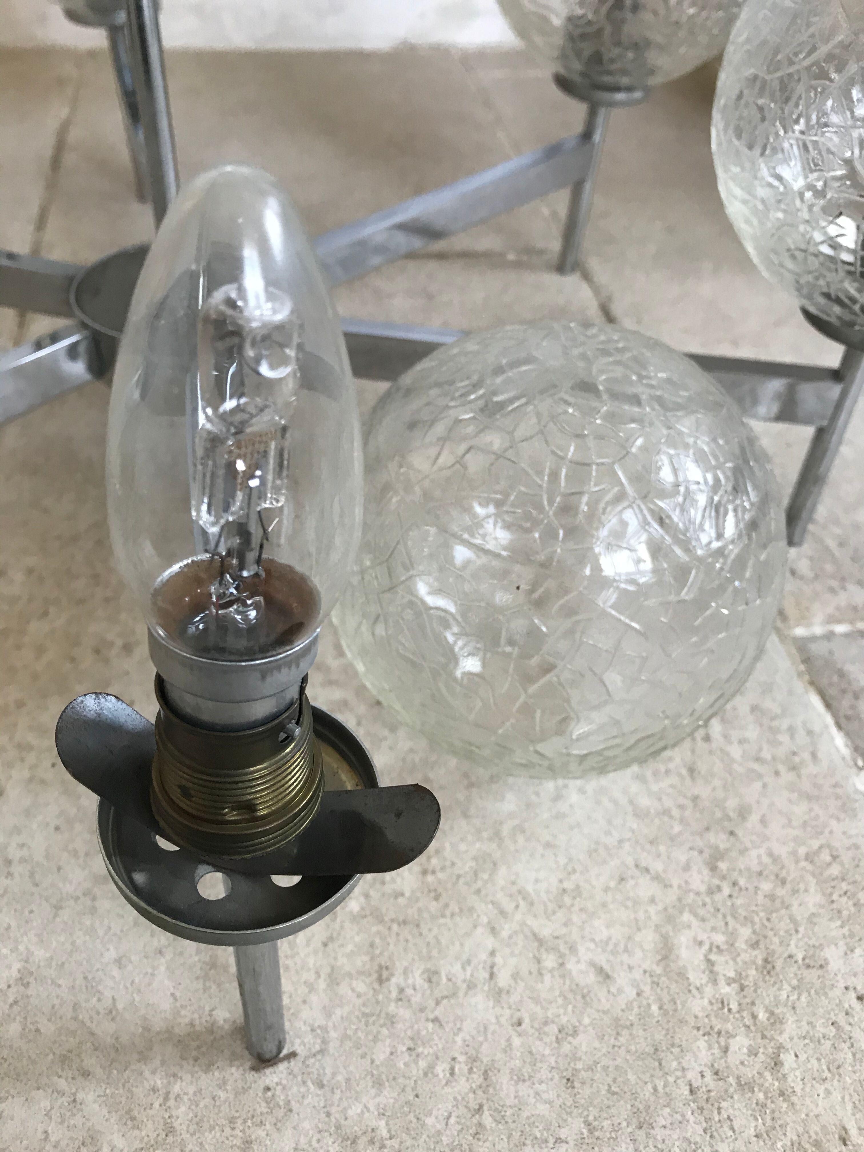 Sputnik Lustre 6 vintage lights