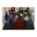 80's painting signed by Simonetta Carpini