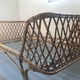 Rattan bed in the 60s