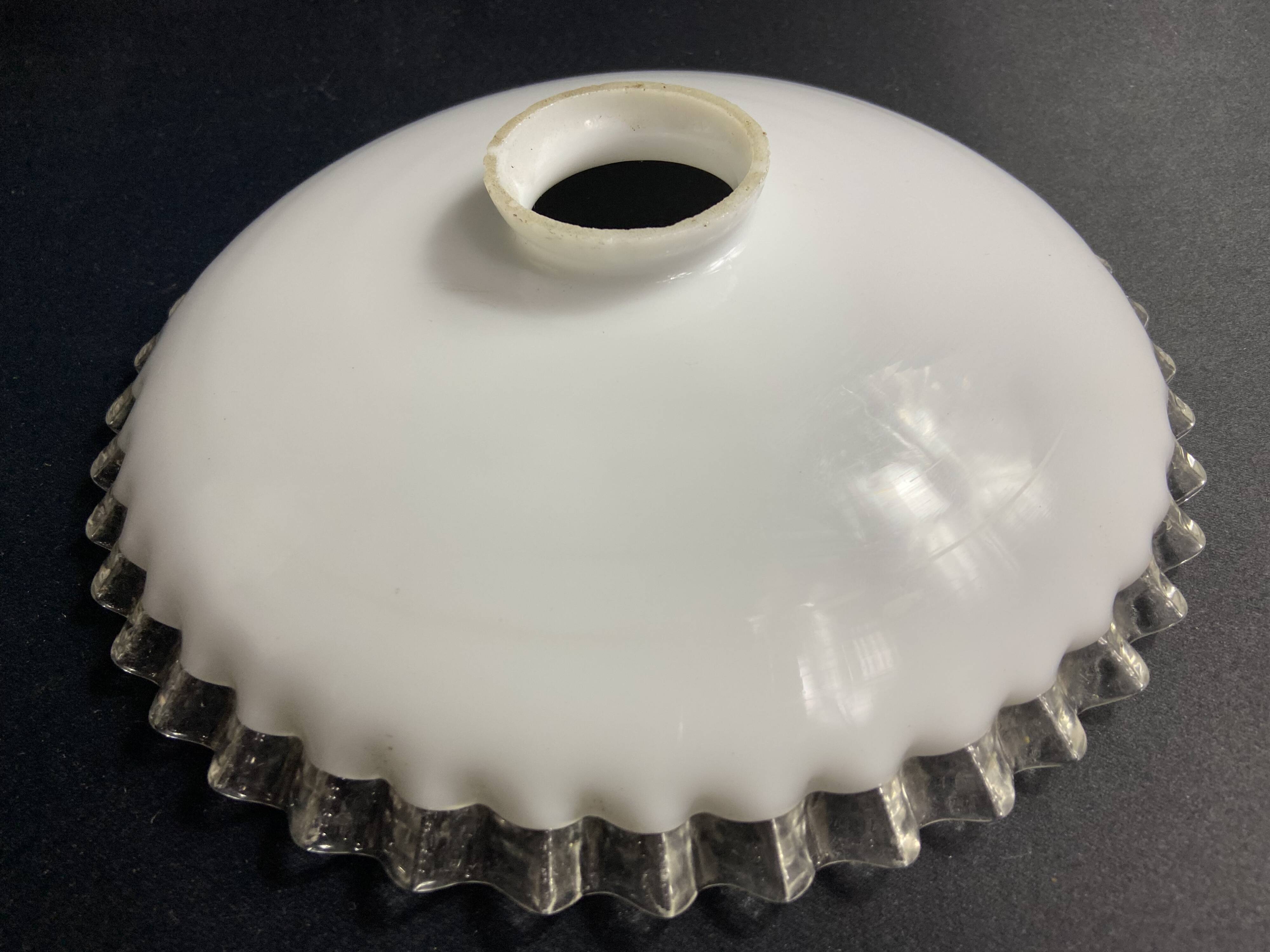 White opaline lampshade late 19th early 20th century