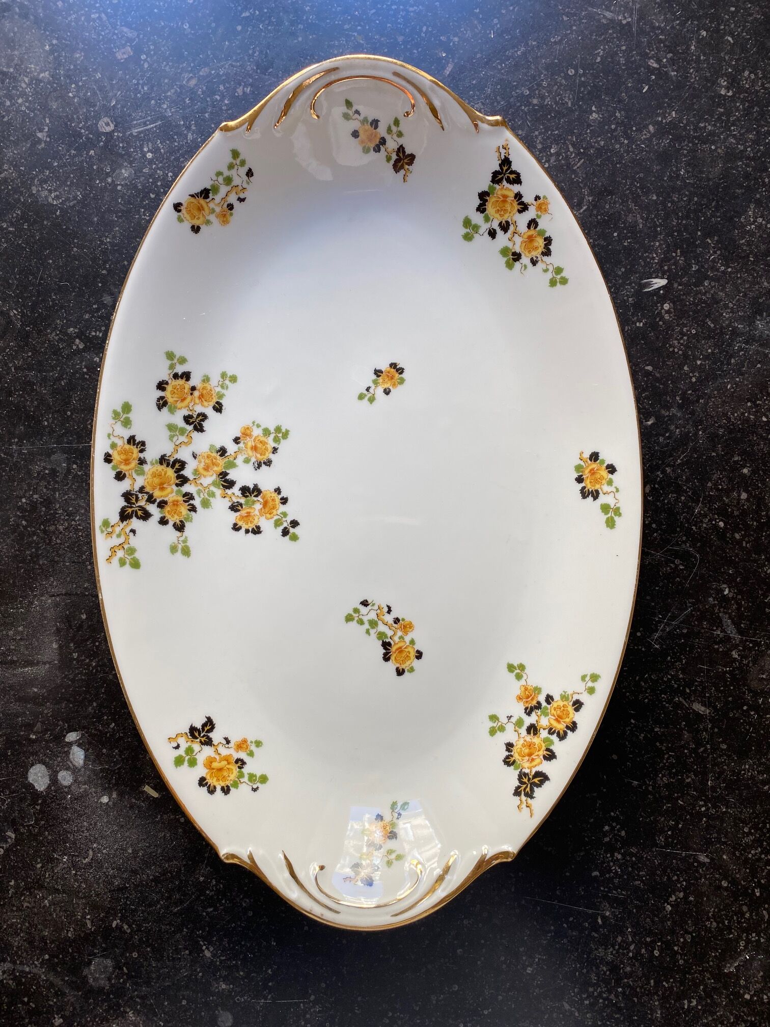 Plat à viande GM, F. Legrand & Cie, Limoges, ca 1920