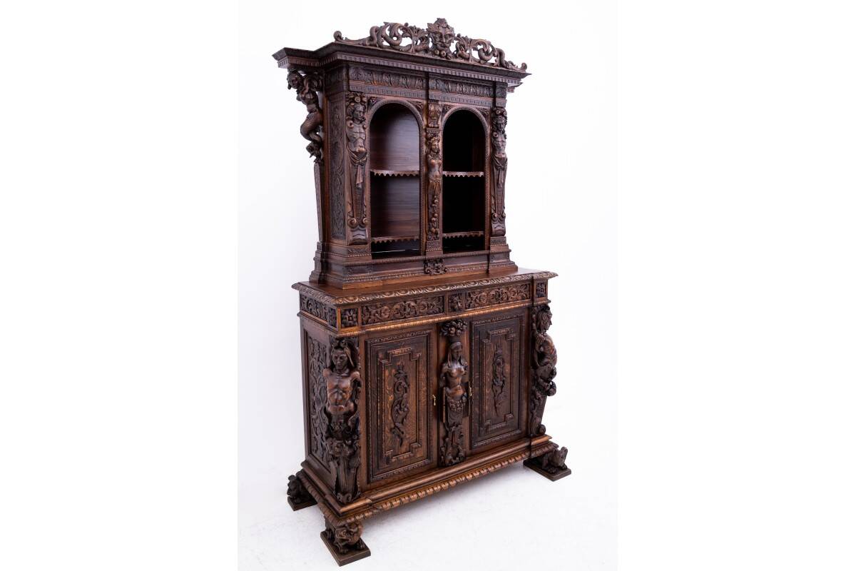 Historic cabinet, France, circa 1870.