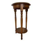 Wooden pedestal table