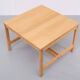 Solid oak coffee table by søren holst for fredericia furniture