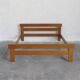 160cm bed in solid elm, 1980
