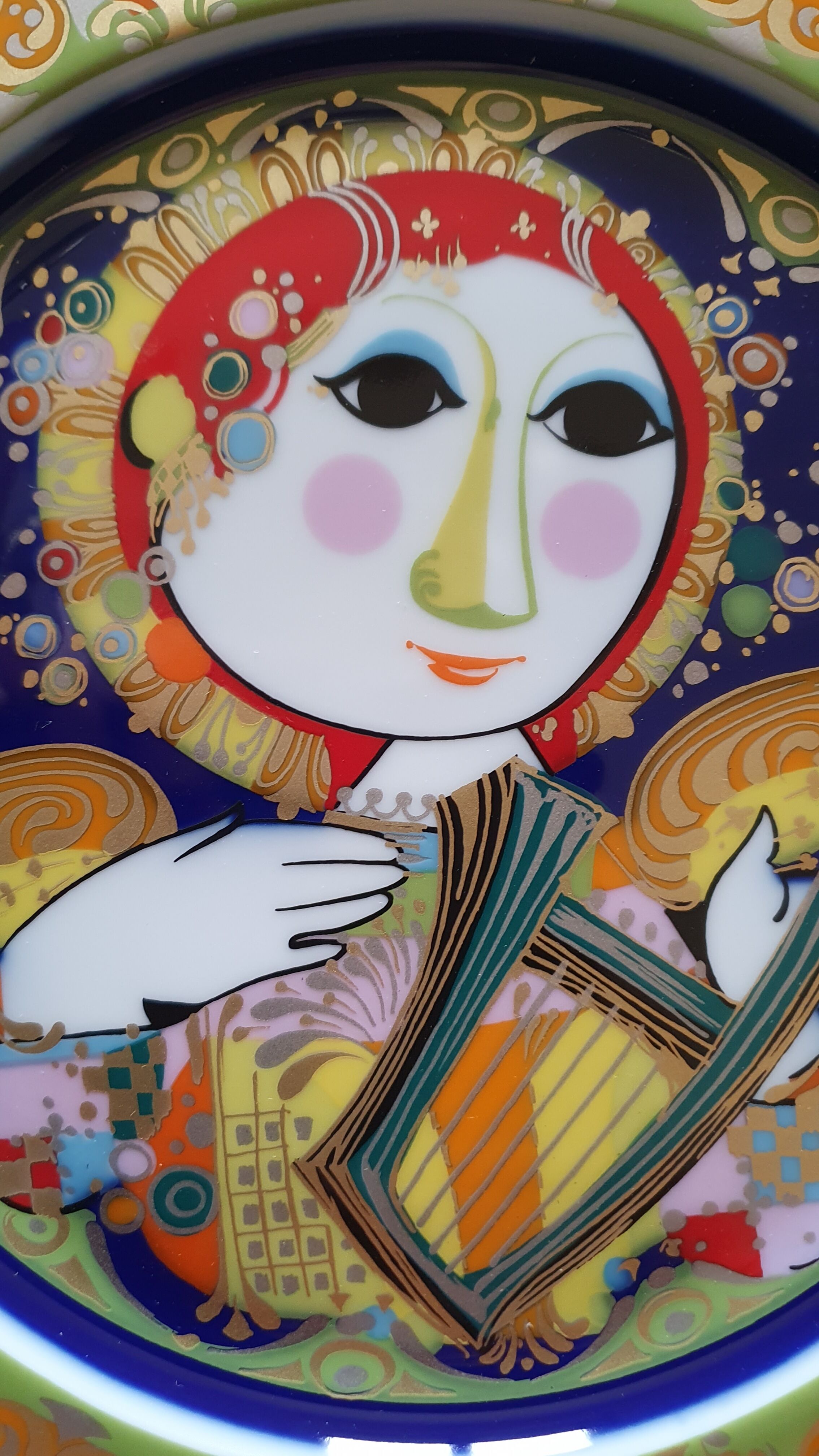 Decorative plate Rosenthal design Bjorn Wiinblad 1978