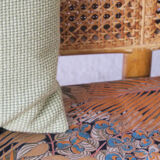 Rattan and caning bench