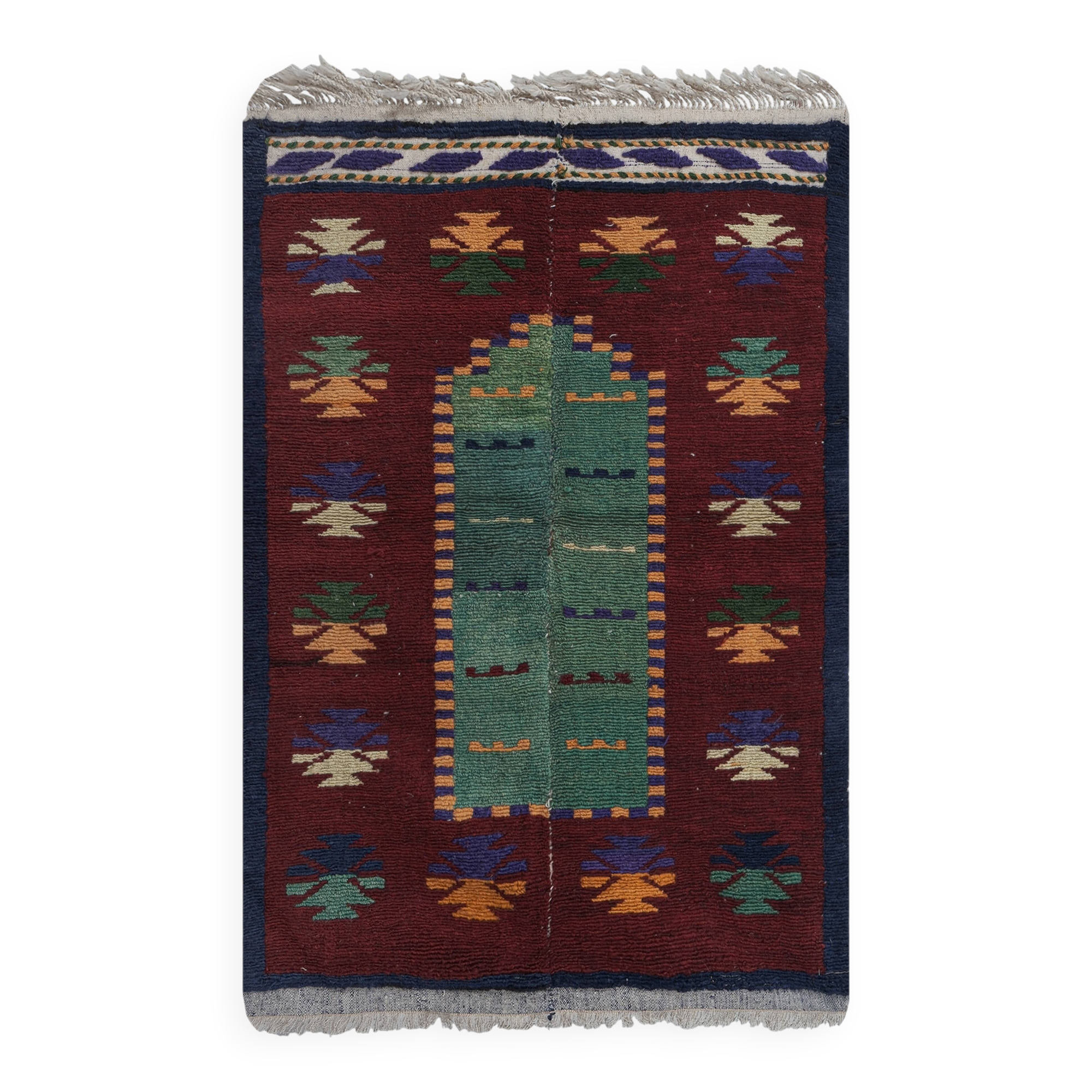 Vintage Turkish Oushak Rug Handwoven 107x160 cm