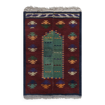 Vintage Turkish Oushak Rug Handwoven 107x160 cm