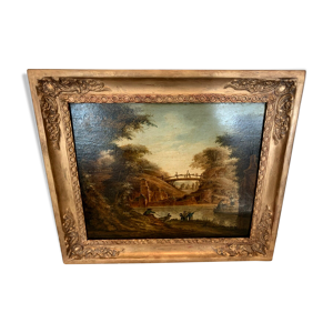 Huile sur panneau de - xix