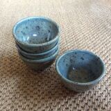 Series of 4 sandstone bowls