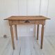Bureau / Table d'appoint de ferme en chêne massif – Style campagne chic