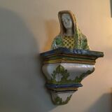 Rustic ceramic wall console