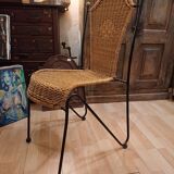 A chair by designer Frédéric Weinberg USA 1960, 70