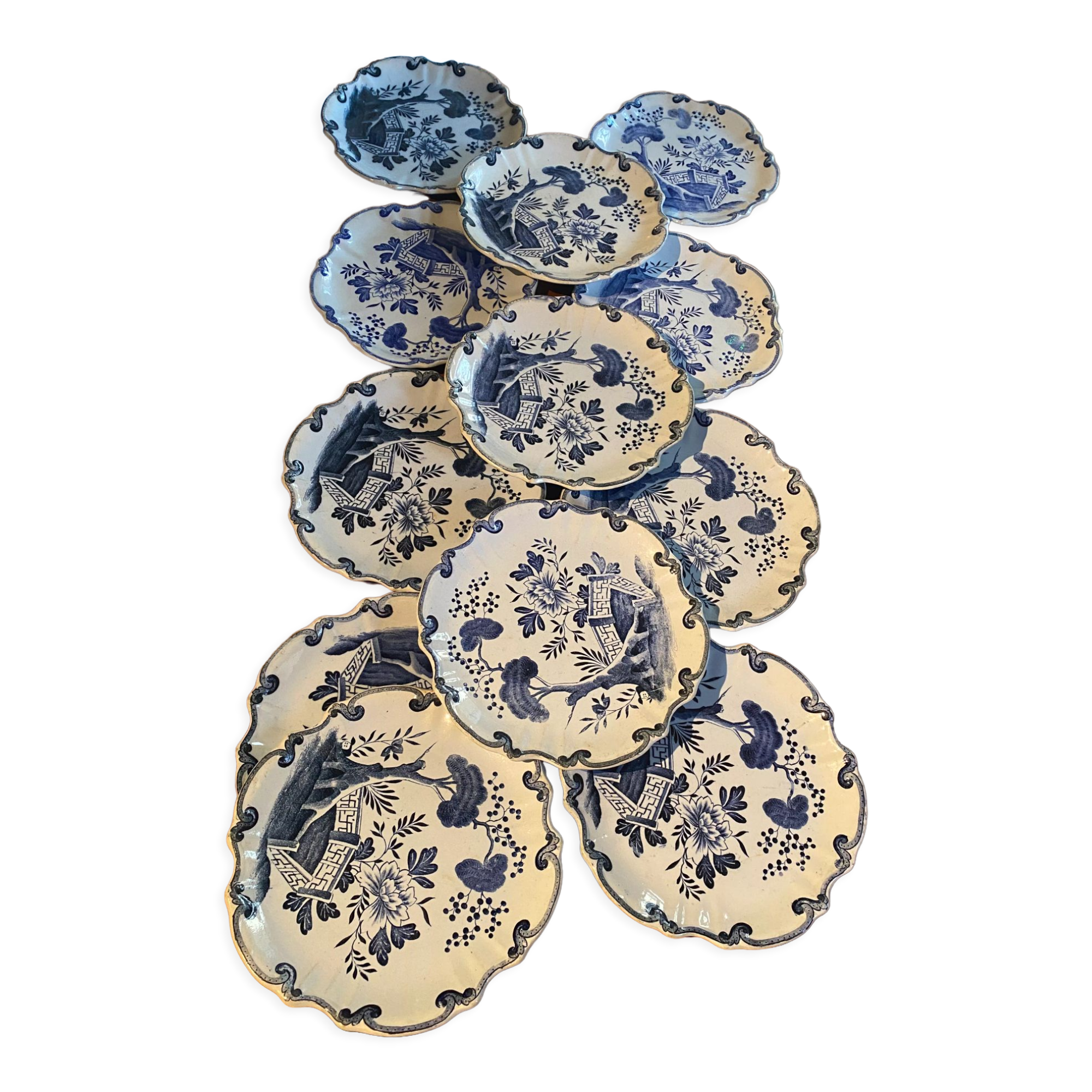 Lot of plates dutch iron earth