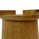 Vintage umbrella holder in oak basket storage design of the 1960s minimalist design