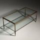 Mid-century glass coffee table
