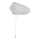 White double wall lamp Bauhaus Wilhelm Wagenfeld, Linder Germany, 1950s