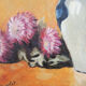 Oil on wood framed and signed Henri Merlet: flowers in vase