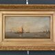 Tableau "Return to Port", oil on panel, signed Gilbert – Late 19th century