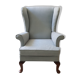 Parker Knoll chair retaped sky blue