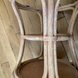 Rattan pouf