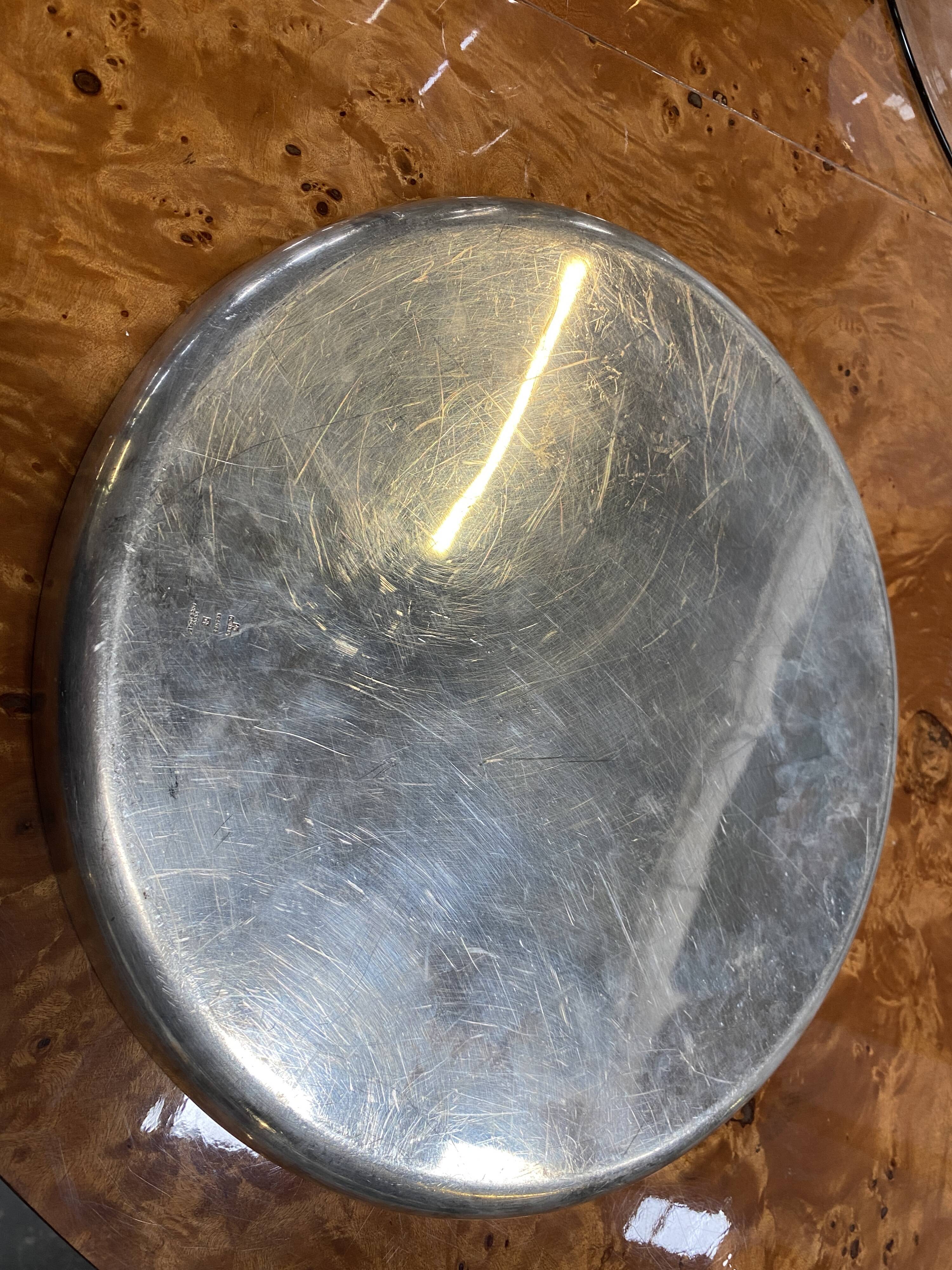 Christofle and lino Sabattini tea and coffee set in silver metal, model "mercury" stamp "coll.