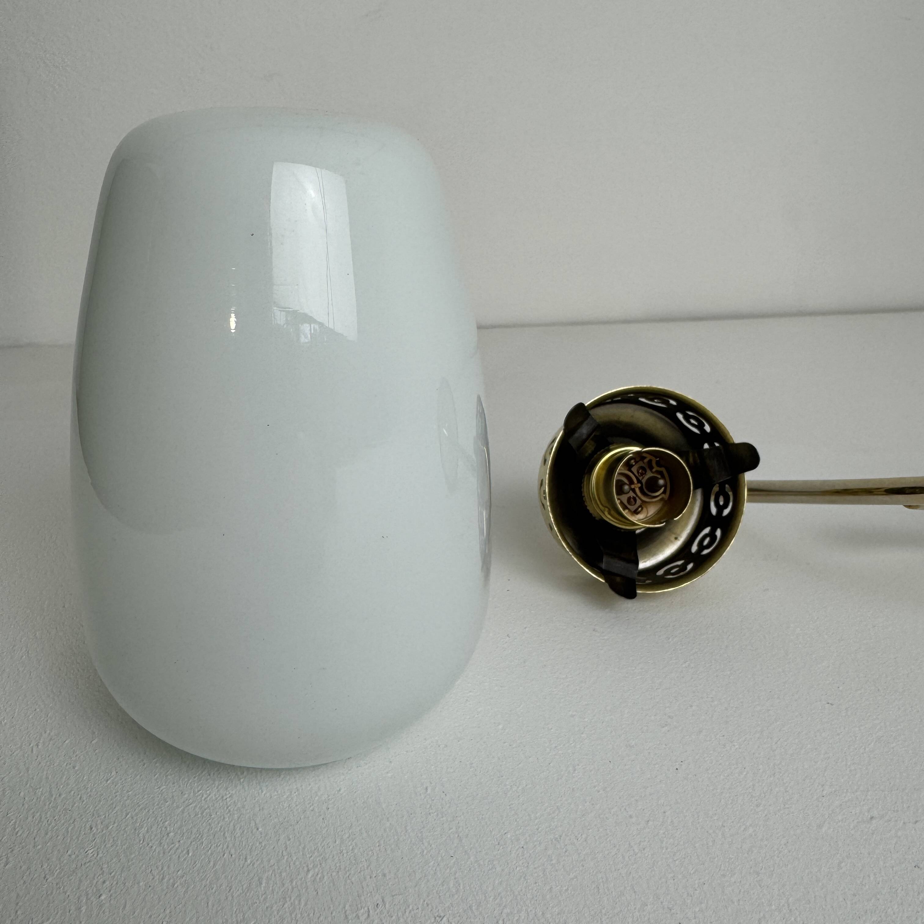 Lot 3 vintage opaline wall lights