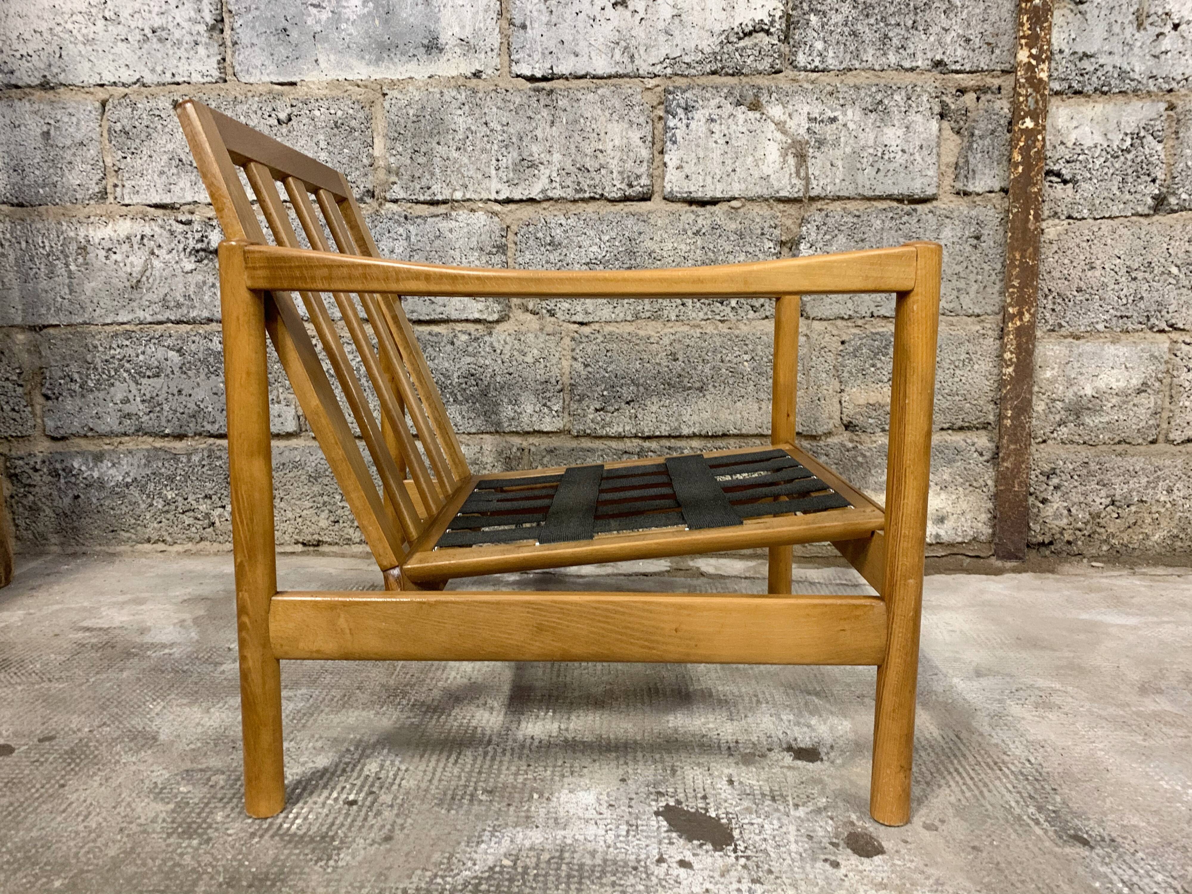 Pair of Scandinavian armchair fabric tiles