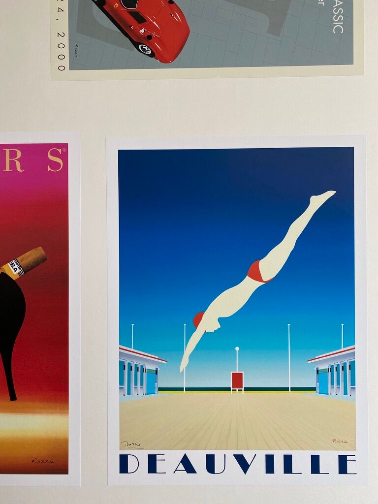 Original poster Deauville - Razzia - Signed by the artist - coated on fabric