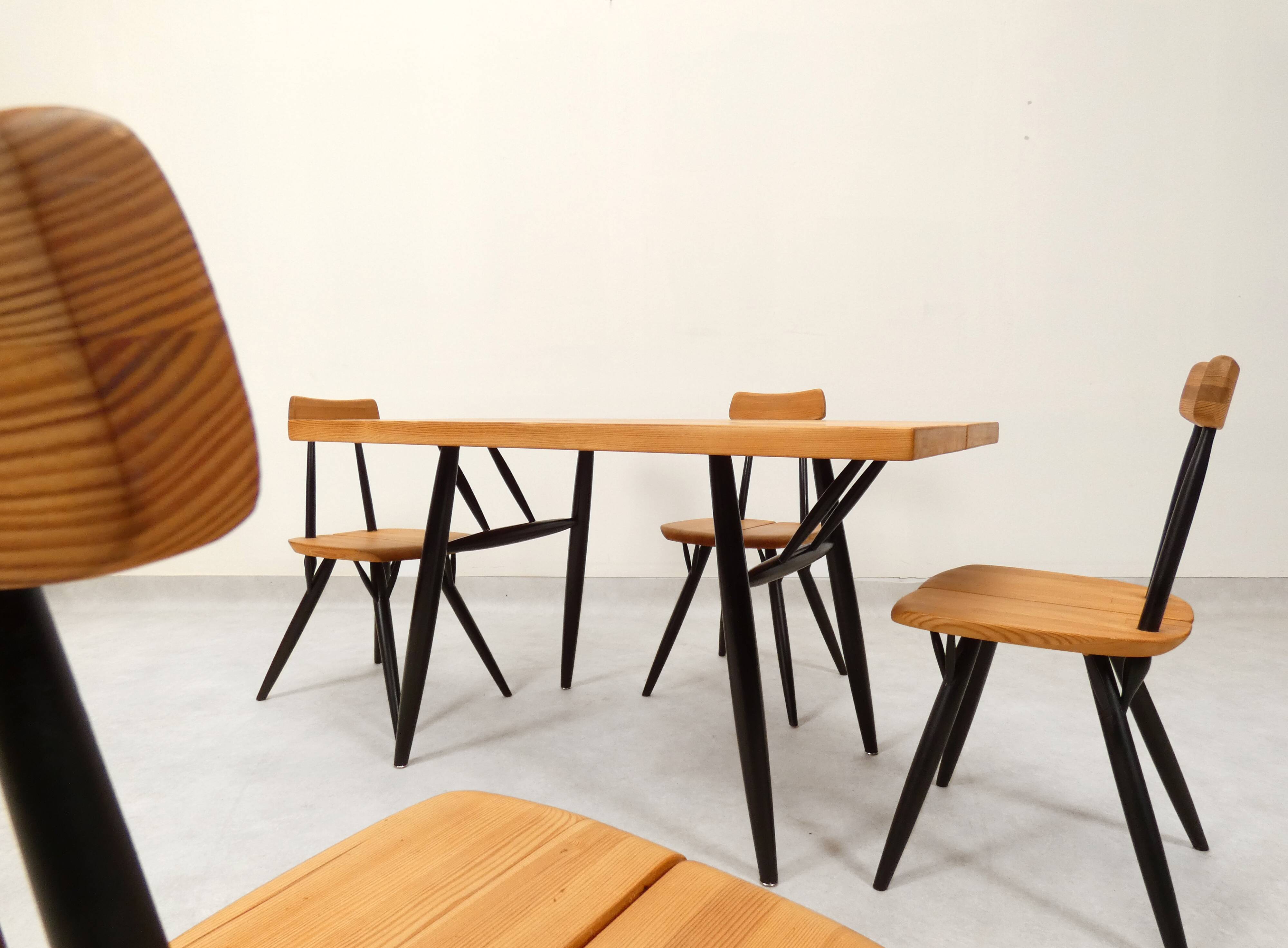 Ilmari Tapiovaara “Pirkka” dining set for Laakan Puu Finland