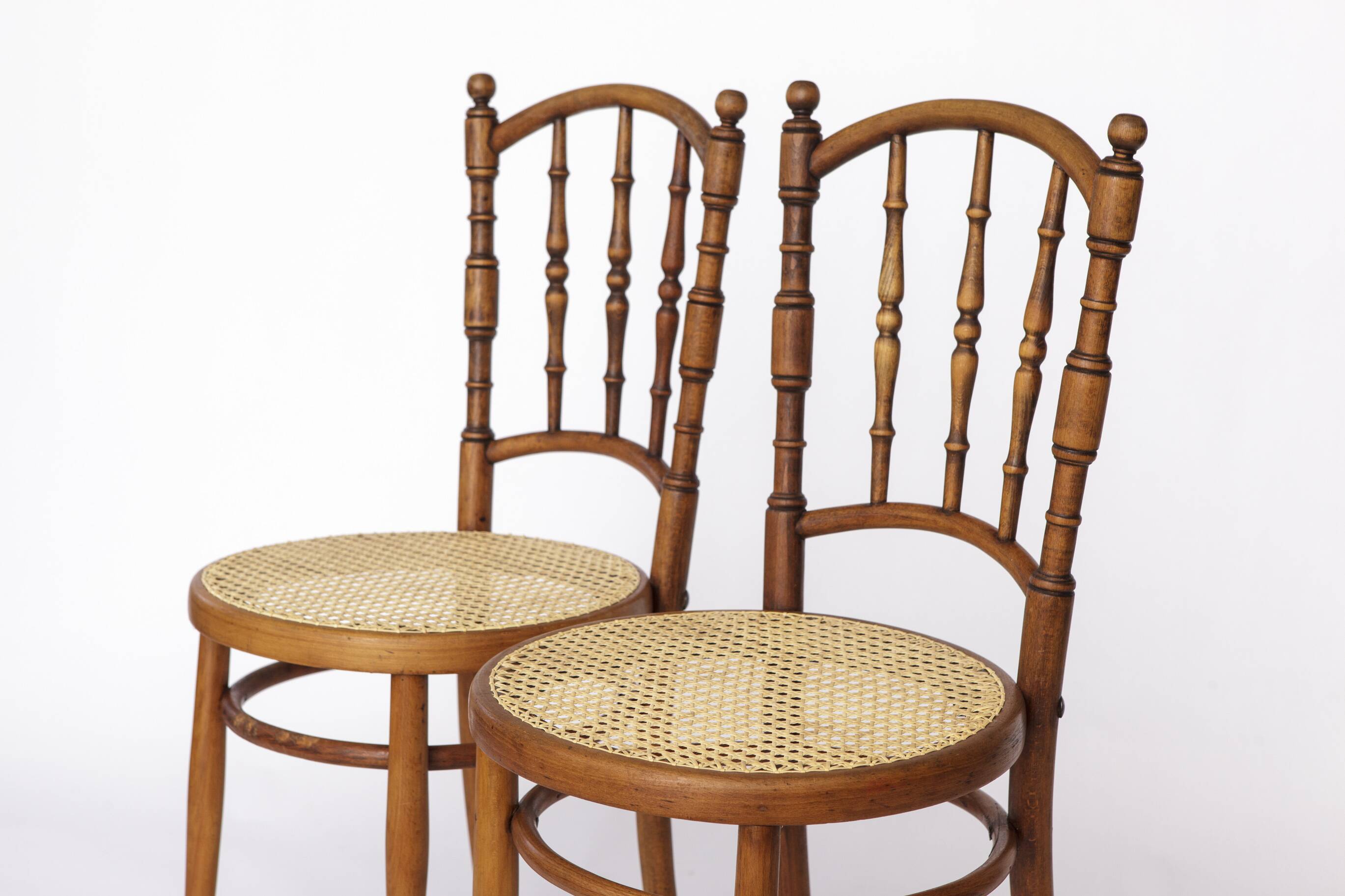 Set of 4 Josef Kohn Bentwood Chairs – Austrian Vintage 1930s–1950s, Beech