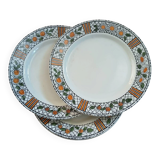 4 antique flat plates "Élisabeth"