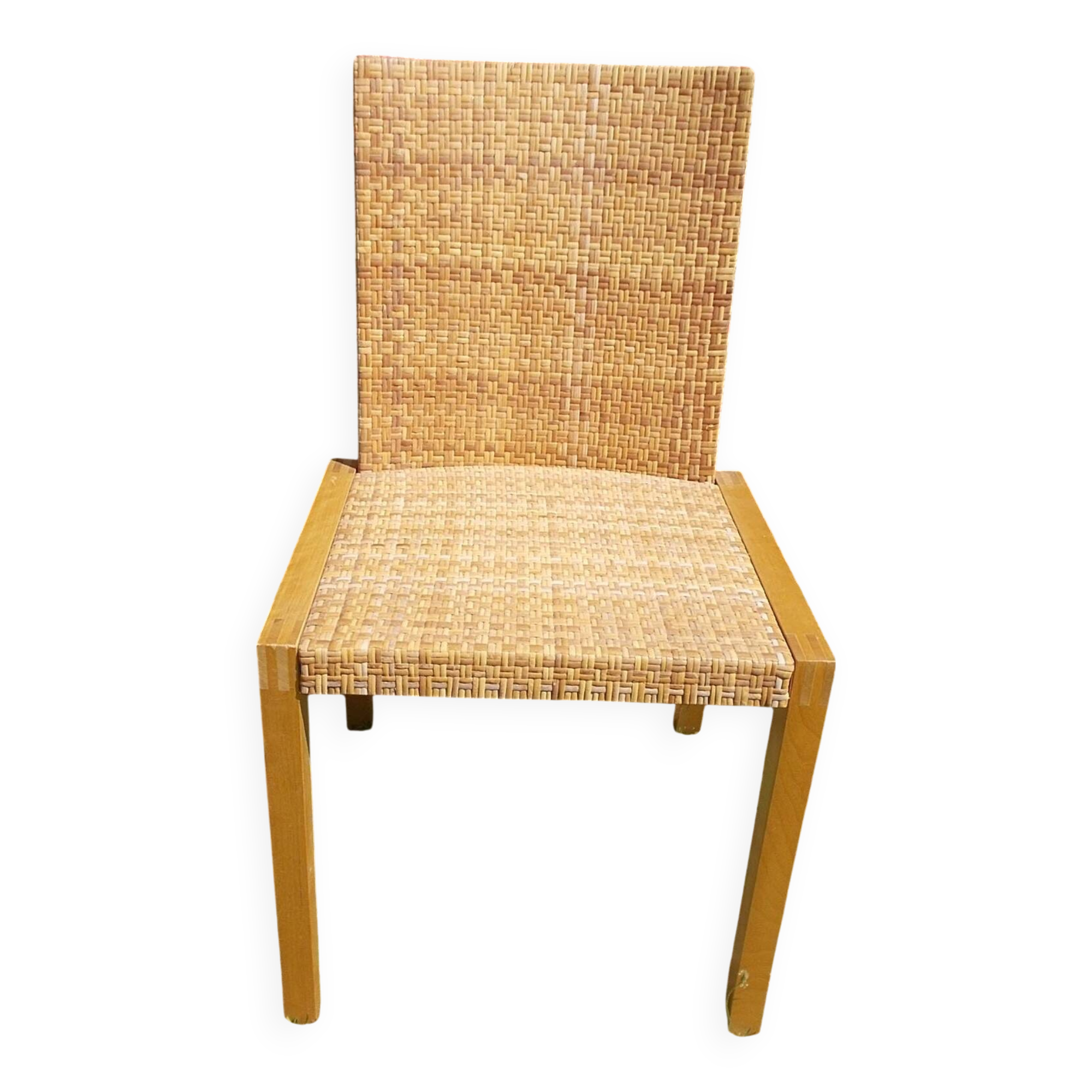 wicker wooden chair
