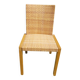 Chaise en bois et osier
